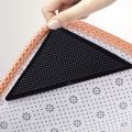 4Pcs Anti-slip Carpet Sticker/Rug Carpet Mat Grippers/Triangle High Stickiness Reusable Mat Rug Gripper for Home.