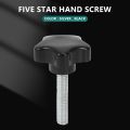 M8 x 40mm Screws Star head Wing screw Clamp knob handle black.