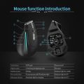 ZELOTES F-36 F-36A 8 Buttons Wireless Rechargeable Mice Gaming Mouse 2400 DPI Ergonomic Optical Vertical Mouse USB Mice for PUBG.