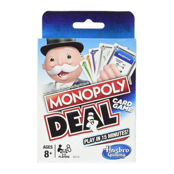 【GlobalGlamour】New Habro Monopoly Deal Game Play Card Game Family Game Multiplayer Kid Toy