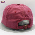 Raaz Pink BTS Clothing Embroidered Logo Garments Wash Curved Cap.