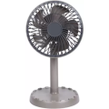 Joy Super JY-2218 Professional Rechargeable Portable Mini Table Fan Strong Wind Left to Right Oscillating Angle 45 Degrees - AC/DC.