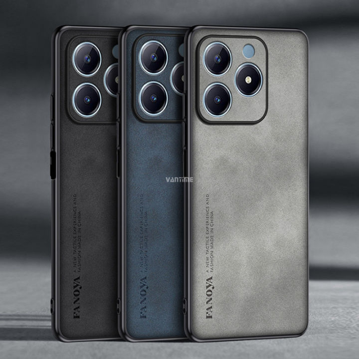 Vantime%20for%20Realme%20C63%20/%20C61%204G%20Case%20PU%20Leather%20Slim%20Matte%20Hard%20Back%20Cover%20-%20Image%205