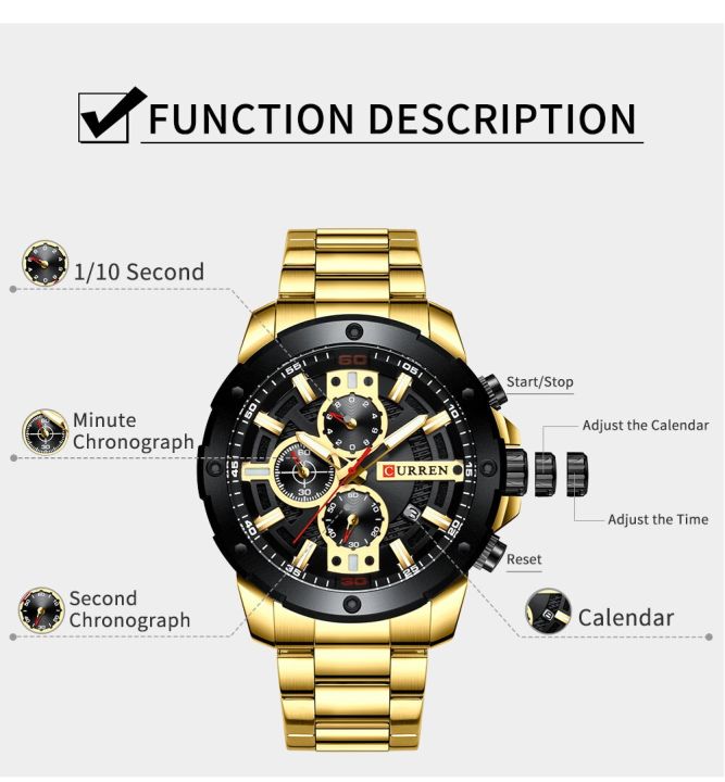 CURREN%208336%20Golden%20black%20Watches%20Men%20Wrist%20Stainless%20Steel%20Quartz%20Wristwatch%20Casual%20Military%20Chronograph%20Clock%20Waterproof%20-%20Image%207
