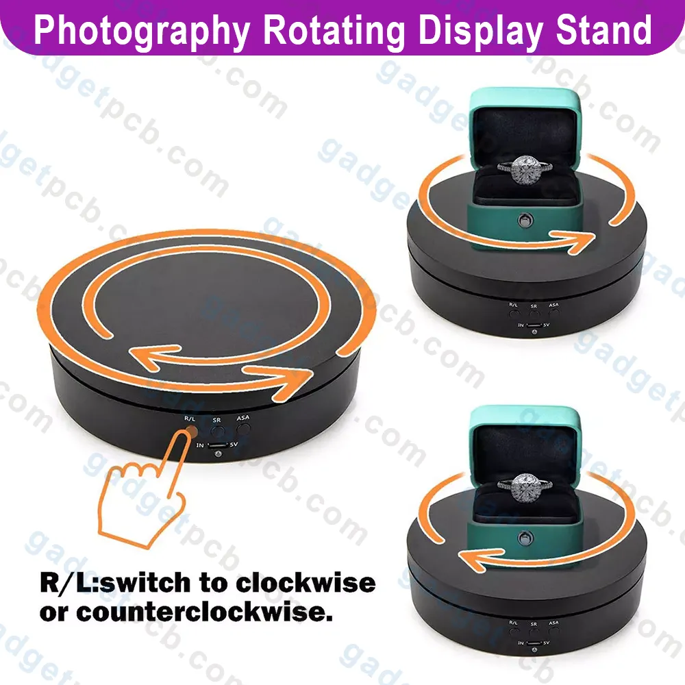 Motorized Rotating Display Stand, 360 Degree Rotating Turntable for ...