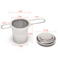 【original】 Stainless Steel Tea Infuser Silver Mesh Kitchen Accessories Safe Density Reusable Tea Strainer Herb Tea Tools Acces ANLAN.