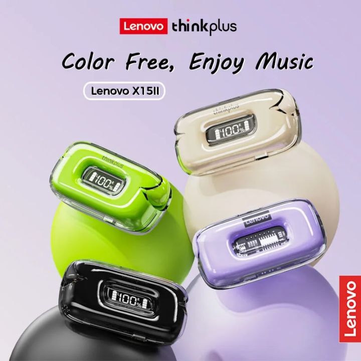Lenovo%20thinkplus%20X15II%20Earphones%20Bluetooth%20TWS%20Headphones%20Wireless%20Earbuds%20with%20Mic%20Color%20Transparent%20Headsets%20LED%20Display%20-%20Image%202