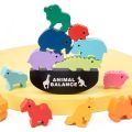 Montessori Wooden Balance Blocks Dinosaur Baby Toys Board Games Building Blocks Stack Toys Kids Early Education Toy Gifts.