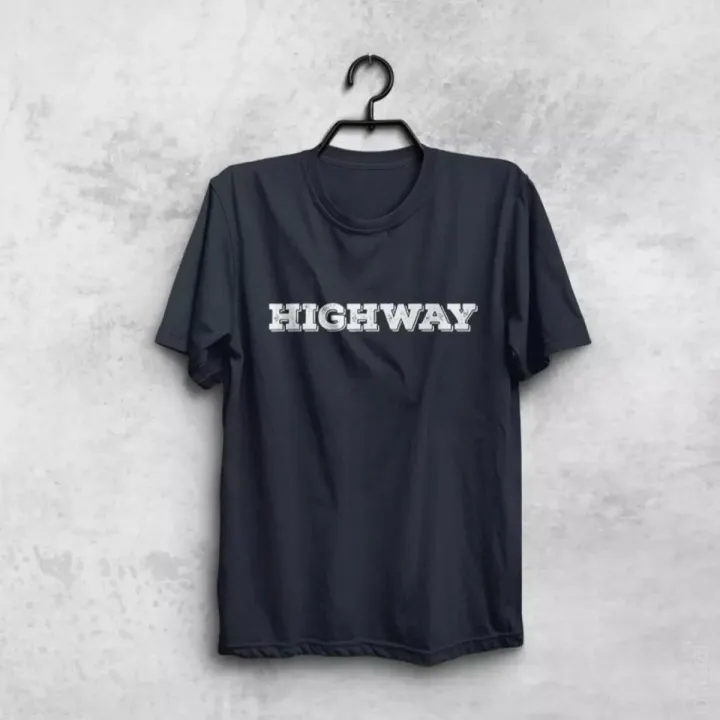 HIGHWAY T-Shirt For Men's//jersey fabric//black,navy blue,white,maroon//men's fashion//s,m,l,xl,xxl sizes//ALL IS WELL Brand