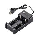 1 2 4 Slots 3.7V 18650 14500 USB Lithium-ion Battery Power Charger Independent Charging AA 1.5v 18350 16340 Adapter. 