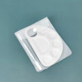 Makeup Mixing Palette Upgrad Stainless Steel Metal Mixing Tray with Spatula Artist Tool for Mixing Foundation Nail-Art.