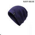 Men's Beanie Hat, Male Thin Cotton Cap Turban Winter Solid Color Pullover Cap , Ideal Choice For Gifts. 