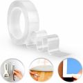 Nano Transparent Magic Gel Tape Multi Function Multi Purpose Seamless Double Side Tapes Strong Stick Removable Washable And Reusable Tape - Tape - nano tape. 