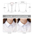Women Men Cotton Fake Collar Blouse Vintage Solid Detachable Shirt Collar False Lapel Blouse Top Clothes Accessories.