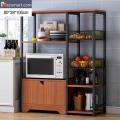 Kitchen Cabinet Shelf Organizer with Microwave Oven Stand Storage Rack. 