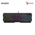 A4tech Bloody B135N Neon Gaming Keyboard - Multi-Key Rollover - 4 Gaming Keycaps - 1ms Key Response - Adjustable Backlights - Game Mode.
