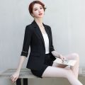 Small Suit Jacket Women's Suit Shorts Two-Piece Suit2023New Summer Fit Slim Fit Solid Color Suit Women's Clothing. 