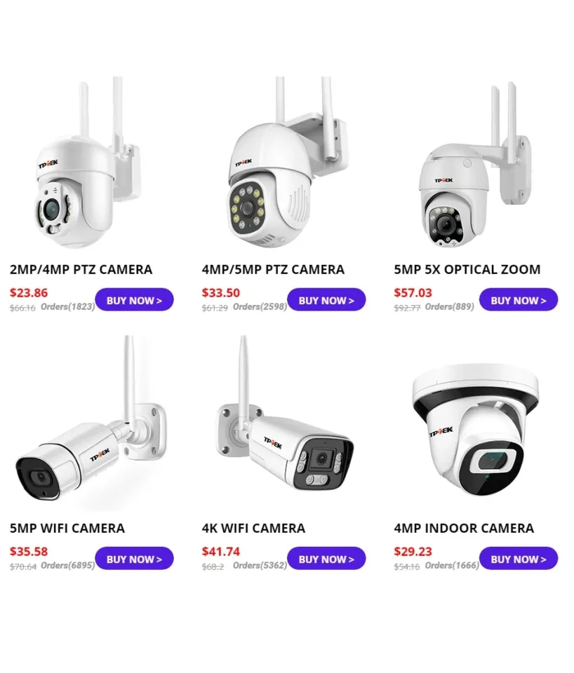 4MP IP Camera WiFi Outdoor Security Camera 1080P Wi Fi Video