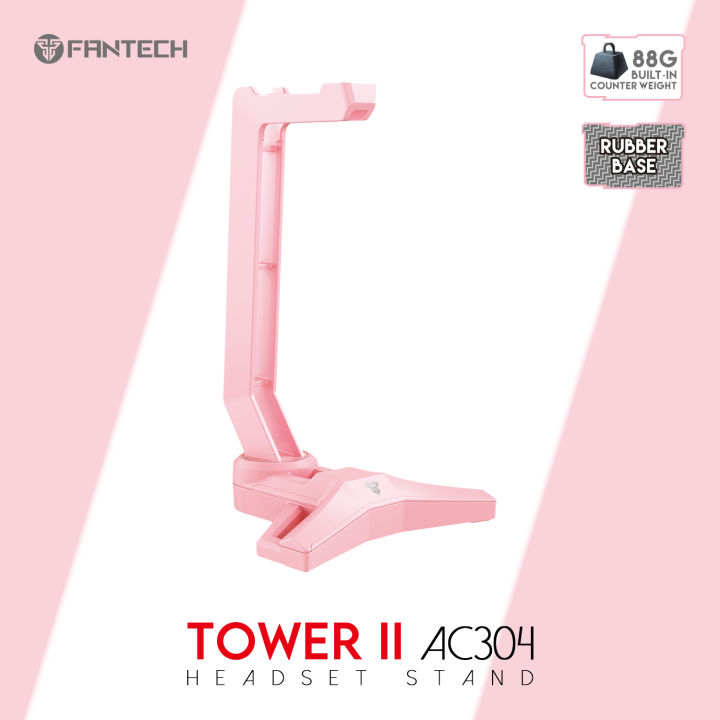 FANTECH AC304 TOWER II HEADSET STAND With Rubberized Base, Black.