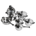 HG Stainless Steel Cookware Set Uniform Heat Conduction Pots Pans Stockpot Steam. 