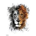 Waterproof Temporary Half Arm Sleeve Tattoo Cool Tiger Lion Animal Tattoo Stickers Body Art For Men Personality Tattoos New. 