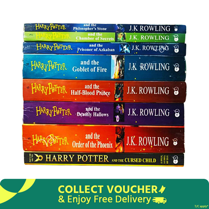 Harry Potter Series 1 - 8 books set by JK Rowling