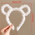 【Must-have】 Womens Headband Woolen Hair Band Headwear Girl Wash Up Plush Hair Hoop Hair Accessories Autumn And Winter Mzea.