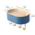 Punching-free Bathroom Soap Box Drain Hanging Soap Box Soap Storage Rack With Hook.