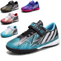 New Children's Football Shoes Boys and Girls Primary School Students Velcro Soccer Shoes Broken Nail Training Shoes Sports Sneakers. 