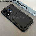 For itel Power 55 case Soft Card Holder Slot Silicone Wallet Cover For itel Power 55 5G Back Cover Phone Cases.