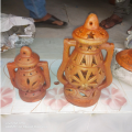 clay soil made hariken 10" room decore light nokshi clay item. 