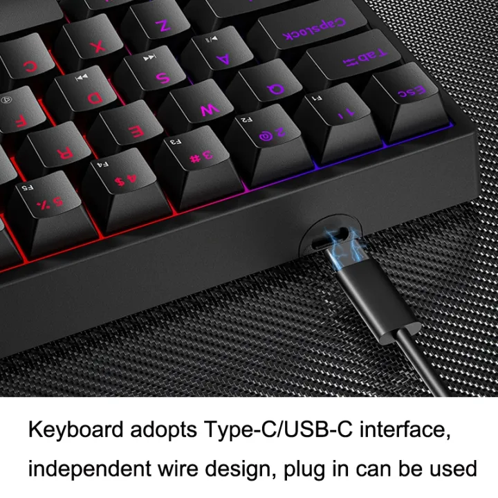 LEAVEN%20K620%2061%20Keys%20Hot%20Plug-in%20Glowing%20Game%20Wired%20Mechanical%20Keyboard,%20Cable%20Length:%201.8m,%20Color:%20Black%20White%20Green%20Shaft%20-%20Image%205