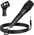 OneOdio ON55 Wired Vocal Microphone with 16.4ft XLR Cable & Mic Clips, ON/Off Switch, Metal Female, Cord Handheld Vocalist Mic for Singing, Speech, Wedding, Outdoor Activity, Guitar Amp, Mixer. 