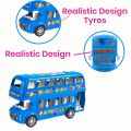 Plastic Model bus Double decker bus toy multicolor push and go bus toy multiexel model bus.