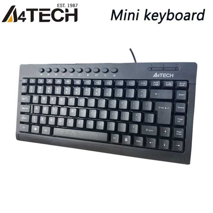 A.4tech%20Mini%20USB%20Wired%20Computer%20Keyboard%20Comfortable%20Office%20Universal%20Keyboard%20-%20Image%203