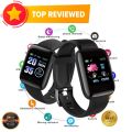 116 Plus Waterproof Smart Sports watch Bracelets & Fitness Tracker. 