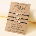【Universal Car Parts Store】（NEW）2/3/4 Best Friend Bracelets Friendship Sister Hollow Matching Heart Bracelet for Women Girl Teen Couple. 