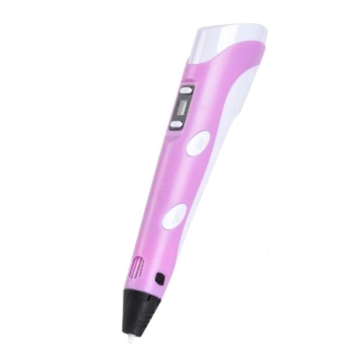 3D%20painting%20pen%20Three-color%20supplies%20Crafting%20Doodle%20Drawing%20Arts%20Printer%20PLA/ABS%20Filaments%20Kid%20Gift%20Pink%20-%20Image%203