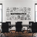 Mathematics Education Science Wall Sticker School Classroom Library Technology Inspirational Quote Wall Decal Decor.