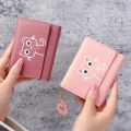 Chic Female Wallet Snap Button Faux Leather Money Bag Large Capacity Tri-fold Slim Wallet Purse. 