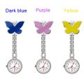 Butterfly Nurse Watch Fashion Clip-on Pendant Hanging Clock Watches Quartz Watch Nurse Doctor Accessories Pocket Watches. 