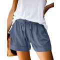 Womens Comfy Drawstring Shorts Solid Plus Size Splice Casual Shorts Elastic Waist Pocketed Loose Shorts шорты женские 2023 New.