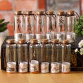 12 PCS Retro Cork stopperwishing bottle Beautifully Glass Antique creative wishing bottle Cork glass votive bottle for Message. 