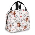 Doctors Nursing Nurse Insulated Lunch Bags Women Nurse Print Food Case Cooler Warm Bento Box for Kids Cute Lunch Box for School.