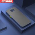 JIUMOO For Samsung J5 2015 Samsung J5008 Samsung J5009 Case Transparent Back Cover Lens Camera Protect Phone Case Edge Full Cover Casing Frosting Hard Cases Fall protection sleeve. 