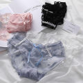 Women panties women lace triangle pants mid waist cute triangle top gril panties.