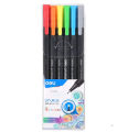 Deli EQ900-06 Fineliner Pen Set 6 Colors for Drawing, Sketching & Writing.