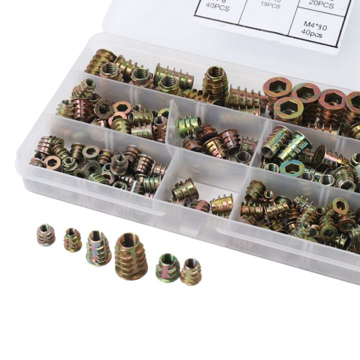 ZOROOM%20Threaded%20Inserts%20Nuts,%20Wood%20Insert%20Assortment%20Tool%20Kit,%20M4/M5/M6/M8%20Furniture%20Screw%20Inserts%20Bolt%20Fastener(660%20PCS)%20-%20Image%203