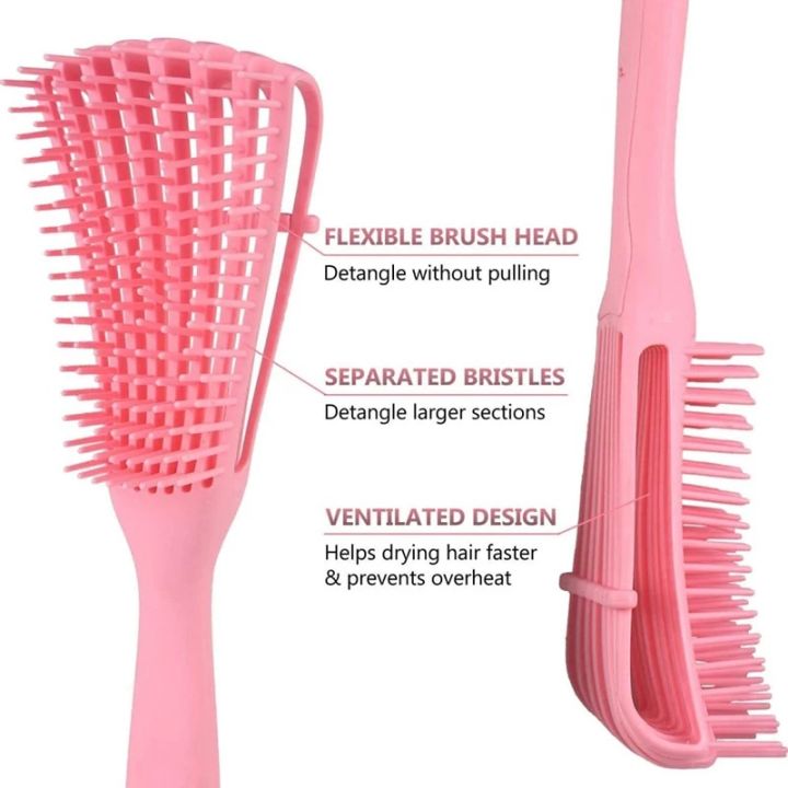 %E3%80%90Daily%20Necessities%20For%20Anyone%20Store%E3%80%91Detangling%20Hair%20Brush%20Pink%20Black%20Massage%20Wet%20Hair%20Comb%20Octopus%20Hair%20Brush%20Comb%20Detangling%20Brush%20Kinky%20Thick%20Hair%20-%20Image%204