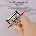 Cross-Border Generation Hair Orange Six-layer Manual Razor Xiangyun Metal Handle Multi-package Combination Sales. 